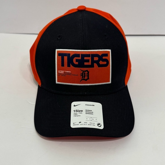 NWT Nike Detroit Tigers hat Cap - Black and Orange - Picture 3 of 7
